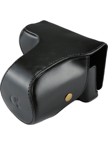 Sony Nex 7 / F3 (18-55MM Lens) Için Kayışlı Tam Vücut Kamera Pu Kılıf Çanta Siyah (Yurt Dışından)