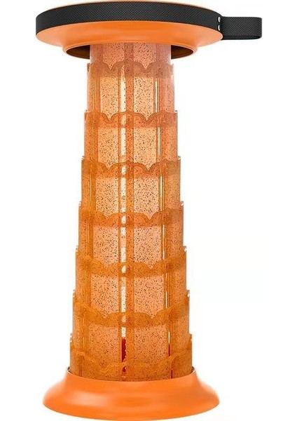 Dış Mekan Taşınabilir Lotus Yükseltilmiş Katlanır Teleskop Dışkanı (Turuncu) (Yurt Dışından)
