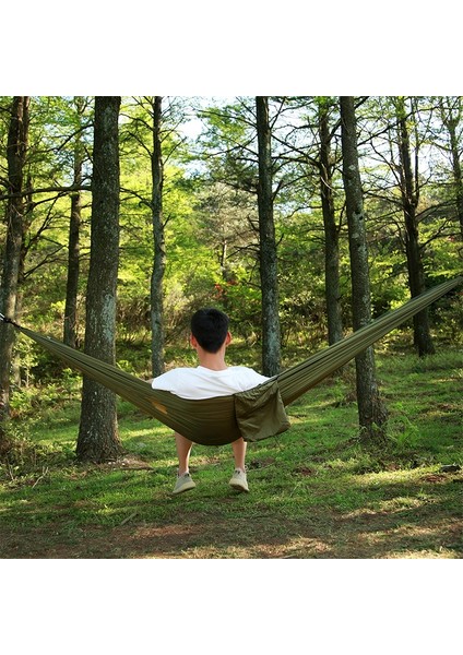 Açık Kamp Taşınabilir Çift Hamak, 260 x 140 cm (Yurt Dışından)