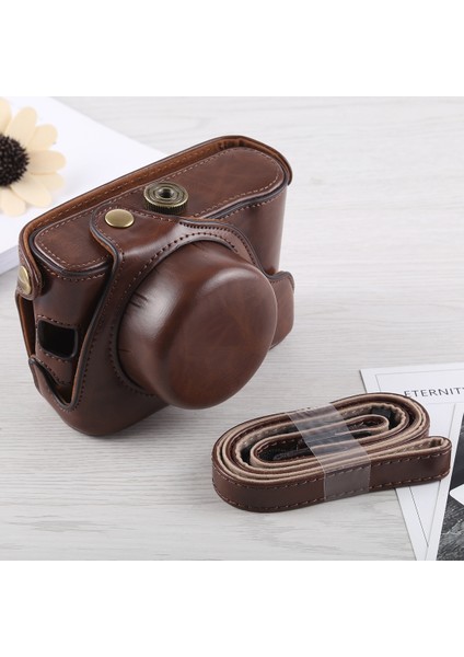 Fujifilm X100F Için Tam Vücut Deri Kılıf Çanta Siyah (Yurt Dışından)