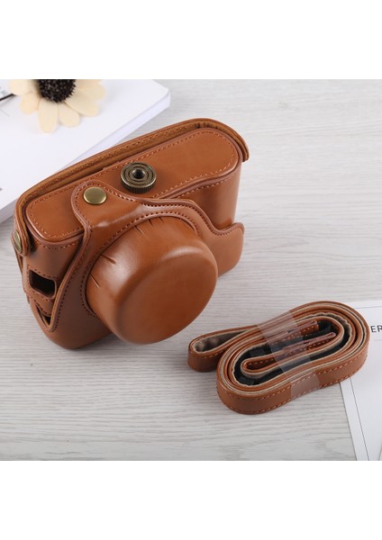 Fujifilm X100F Için Tam Vücut Deri Kılıf Çanta Siyah (Yurt Dışından)
