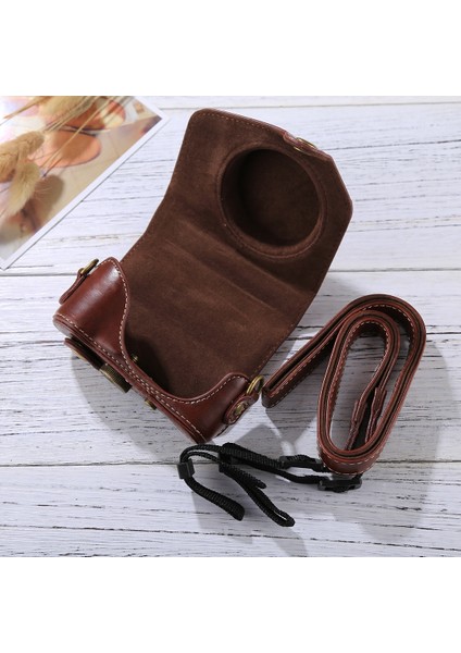 Canon Powershot G7 x Mark Iı Için Tam Vücut Deri Kılıf Çanta Kahverengi (Yurt Dışından) fiyatları