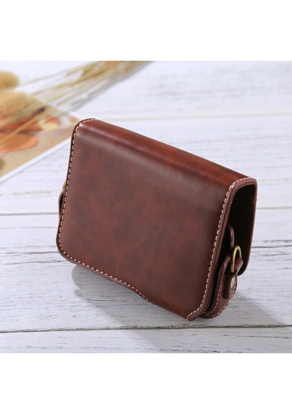 Canon Powershot G7 x Mark Iı Için Tam Vücut Deri Kılıf Çanta Kahverengi (Yurt Dışından) fırsatları