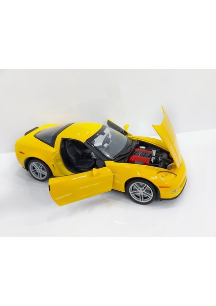 Chevrolet Corvette 2007 Model 1/24 Ölçek Diecast Model Araba fiyatları