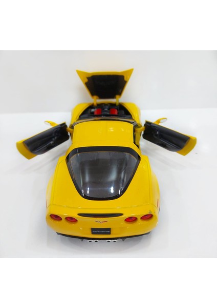 Chevrolet Corvette 2007 Model 1/24 Ölçek Diecast Model Araba modelleri