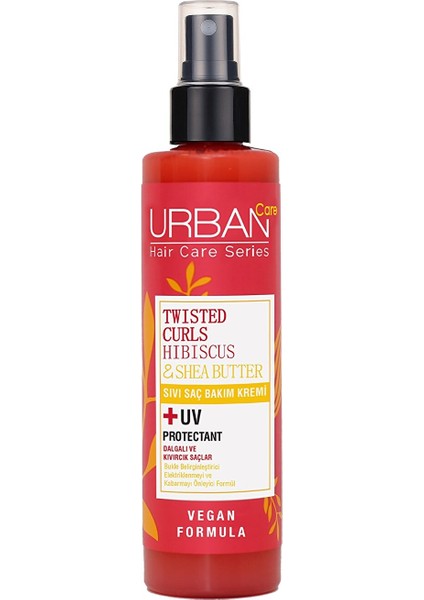 Urban Care Curl Hibiscus Water & Shea Butter Sıvı Krem, 1 Paket (1 X 200 Ml)