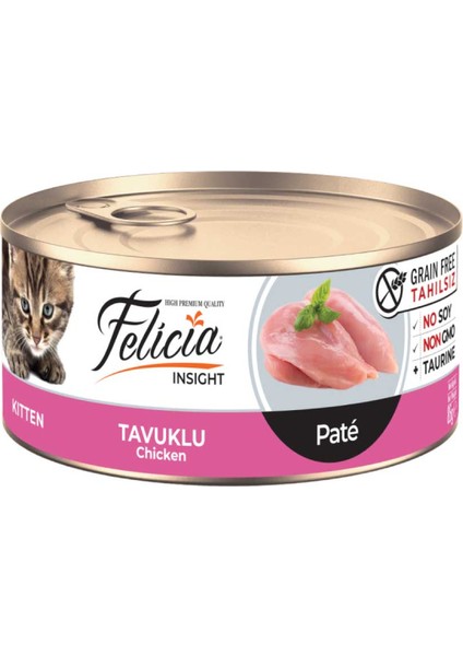 Kıtten Tavuklu Yaş Kedi Maması 85GR