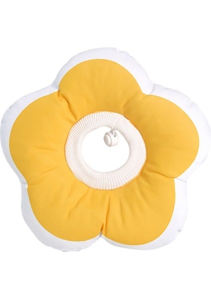 Sevimli Çiçek Şeklindeki Evcil Hayvan Anti-Licking Yaka, Spesifikasyon: M (Sarı) (Yurt Dışından)