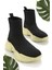 Siyah Yeşil Triko Kadın Sneaker K01122000482 2