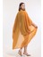Şifon Plaj Kimono | ELB33597 Noktalı Sarı 1