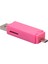 USB 2.0 Hub Mikro USB Tf Kart Okuyucu Flaş U Disk Otg Adaptörü Pembe (Yurt Dışından) 4