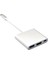 Tip-C USB 3.1 Usb-C 4K HDMI Usb3.0 Adaptörü 3 In 1 Hub Macbook Gümüş (Yurt Dışından) 3