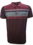 Rey Polo Basic Çizgili Polo Yaka Kısa Kol T-Shirt 129 - Bordo - L 1