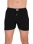 Erkek 3'lü %100 Pamuk Penye Boxer 1099 | Siyah 1