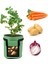 Patates Çanta Çanta Ekici Kutusu Sebze Büyüyen Torba Nefes Alabilir Dokumasız Kumaş Bahçe Büyüyen Çanta Kollu Flep - Yeşil/7 Galon (Yurt Dışından) 1