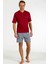 5540 Damat Çeyiz Şortlu Bordo Pijama & Robdöşambır 5li Set 2