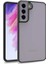 Samsung Galaxy S21 Fe ile Uyumlu Kapak Metal Kamera Korumalı Arkası Şeffaf Silikon ile Uyumlu Kılıf - Siyah 1