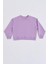 Organik Uzun Kollu Kız Çocuk Sweatshirt - Lila - 8-10 1