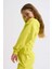 Organik Uzun Kollu Kız Çocuk Sweatshirt - Sarı - 8-10 4