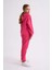 Organik Kapüşonlu Uzun Kollu Kız Çocuk Sweatshirt - Pembe - 8-10 5