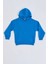 Organik Kapüşonlu Uzun Kollu Erkek Çocuk Sweatshirt - Mavi - 10-12 1