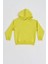 Organik Kapüşonlu Uzun Kollu Erkek Çocuk Sweatshirt - Sarı - 10-12 1
