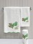 Dalgalı Kenar Nakışlı 3 Parça Havlu Seti 30x50 / 40x60 / 50x90 Cm 1