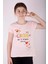 Toontoy Kız Çocuk Likee Star Kalp Baskılı Tişört 5