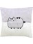 Şirin Kedi Figürlü Yastık 30 cm Gri 1