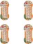 Delights Bones Köpekler Için Twested Sticks 10'lu x 4 Adet 1