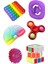Stres Giderici Set Kare Popit Snapperz Pop It Stres Çarkı Işıklı Top Zeka Küpü Stres Yayı 1