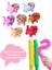 Sesli Hareket Eden Havlayan Oyuncak Peluş Köpek ve 3'lü Pop Tubes Popit Eğitici Set 1