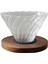 V60 Brewing Coffee Dripper Home Cafe Taşınabilir Ahşap Taban İçin Kullanımı Basit (Yurt Dışından) 1