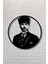 Daire Içinde Atatürk Portresi Metal Tablo 1
