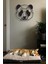 Şirin Geometrik Panda Metal Tablo 3