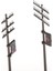 3 Adet 1/87 Ho Ölçekli Telefon Direkleri Tel Direkler Model Tren Park Sokak (Yurt Dışından) 5