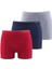 Erkek Boxer Tender Cotton 3'lü Kırmızı-Gri-Lacivert 9673 1