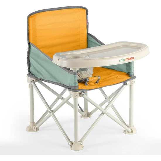 Minimono Plus 0-4 Yaş Portatif Katlanır Yükseltici Mama Sandalyesi Bebek Çocuk Kamp Sandalyesi 3 Farklı Renk Seçeneği