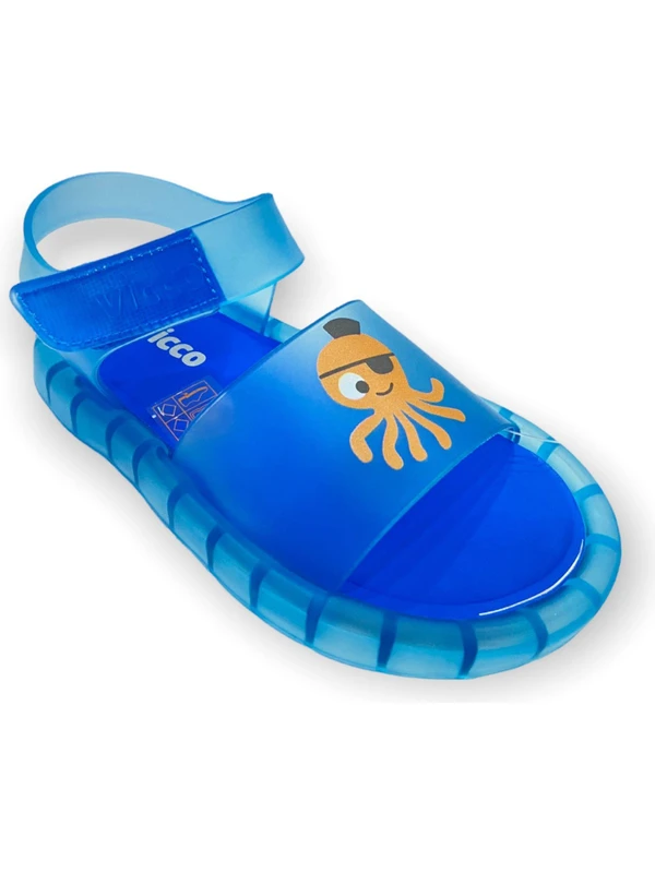 Vicco Jelly Patik Işıklı Sandalet Mavi