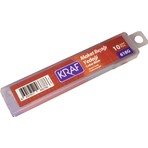 Kraf 10 Adet Geniş Maket Bıçağı Yedeği 618G Renkli Paslanmaz Çelik Araç Gereçler