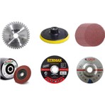 Bay-Tec 5Li Taşlama Disk Seti Elmas, Sunta, Ahşap, Metal, Zımpara