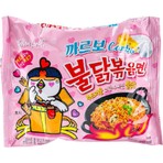 Buldak Carbo Ramen Noodle 130 g – Güney Kore Usulü Hafif Acılı Kremalı Tavuk Aromalı Hızlı Hazır Noodle