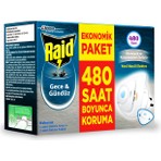 Raid Gece Gündüz Makina + Yedek 2'li  Paket Sivrisinek - Karasinek