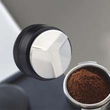 Binduo Çinko Alaşım Profesyonel Kahve Distribütörü Toz Çekiç Aglomerasyon Kaçının 58mm Siyah (Yurt Dışından)