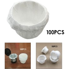 Binduo 100/KEURIG K Fincan Kahve Beyaz İçin Ağartılmamış Tek Kullanımlık Kahve Filtresi Kağıdı (Yurt Dışından)
