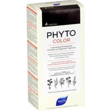 Phyto Phytocolor Bitkisel Saç Boyası - 4 Kestane - Beyaz Kapatıcı Etkili