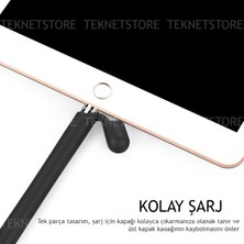 TEKNETSTORE Apple Pencıl 1. Nesil Silikon Koruyucu Kılıf Siyah