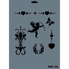 Rich New Seri N-192 Stencil 35X25 cm
