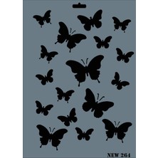 Rich New Seri N-264 Stencil 35X25 cm