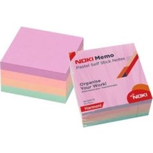 Noki Memo 75X75 Pastel Harmoni Yapışkanlı Küp Blok Not